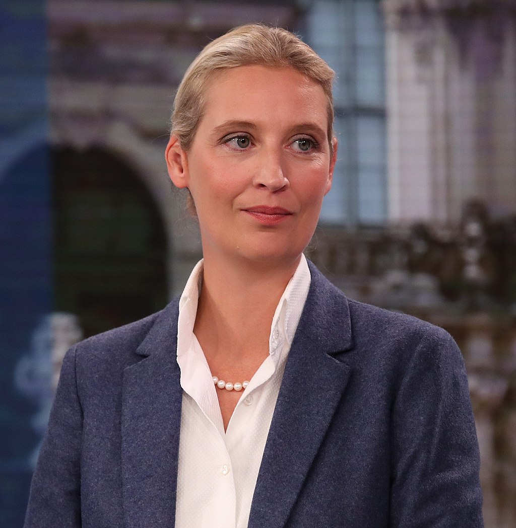 Portrait von Alice Weidel am Wahlabend Sachsen 2019